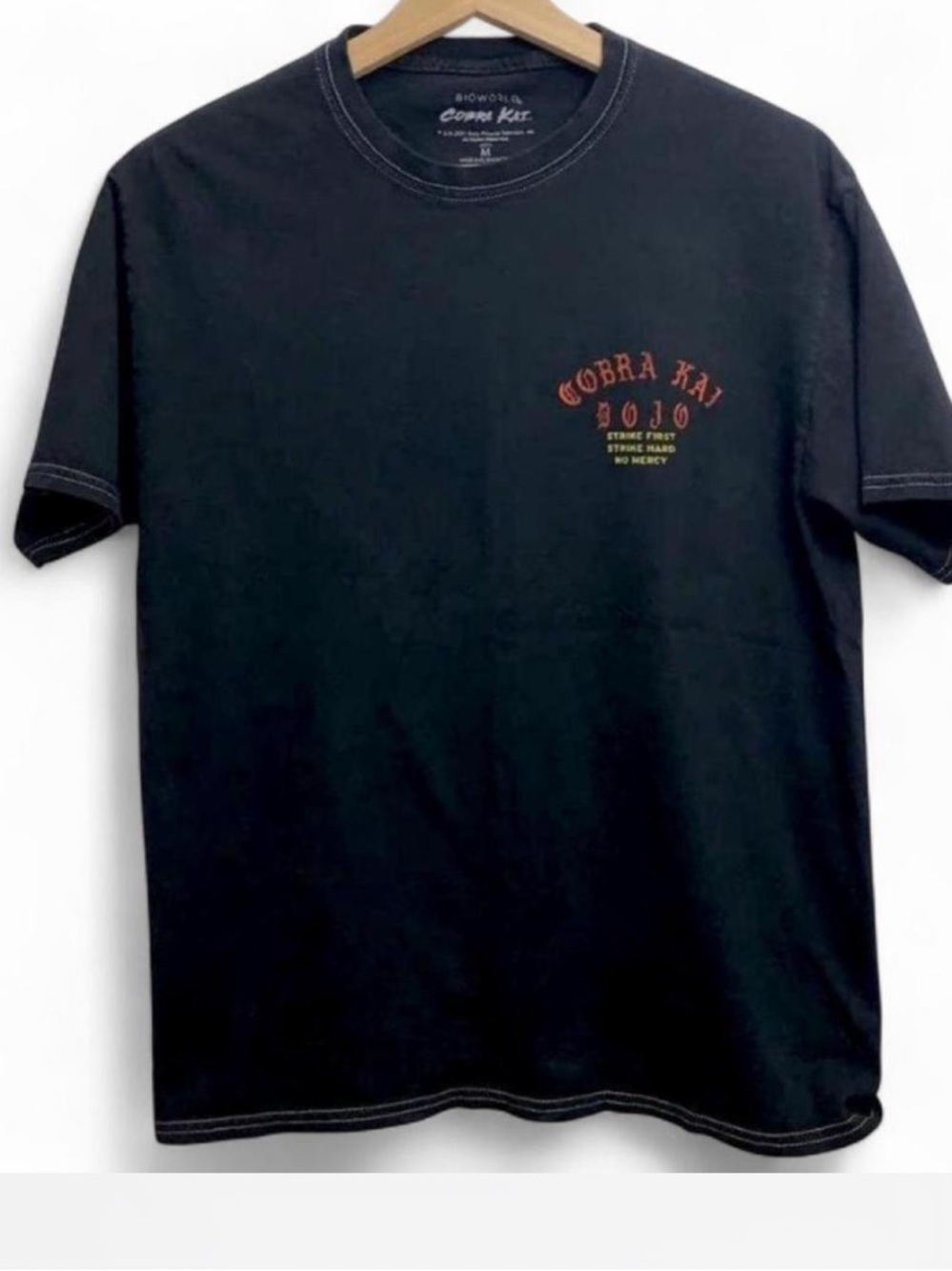 Bioworld Cobra Kai Karate Short Sleeve Black Tee